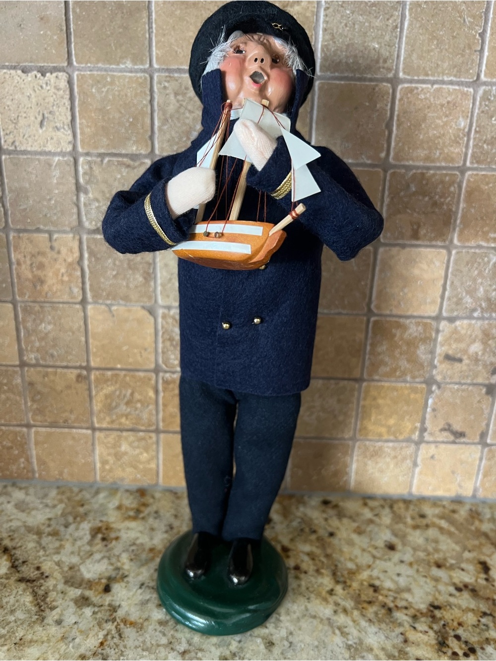 Byers Choice Nautical Captain with Sailboat
